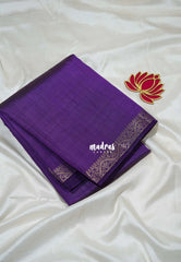 Royal Purple - Raaga - Lightweight Semi Tussar Saree with Small Border - Best for Small Functions