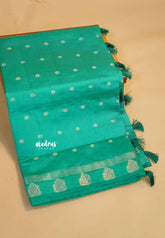 Aqua Muse - Raaga - Lightweight Semi tussar saree with buttas and small border