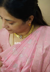 Aimpon Traditonal kaasu maalai Mango Kemp with Earrings