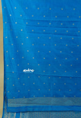 Blue Muse - Raaga - Premium Raw Mango silk saree with Rettabeta Border and Buttas