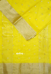 Lime Yellow - Semi Organza silk