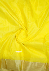 Lime Yellow - Semi Organza silk