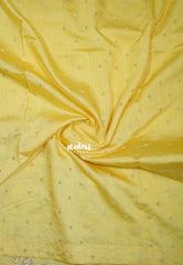 Creamy Yellow - Shalini - Premium Super Net Saree with Floral Embroidery Border - Best for Office Wear / Hightea party