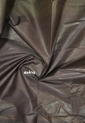 Pretty Parrot Green with Brown - Shalini Premium kota silk with small border contrast pallu and blouse