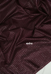 Coffee Podi Brown - Sithara - Tussar Saree Thread Line Weaving Body with Contrast Pallu and Blouse - Best for Office Wear | Casual Wear
