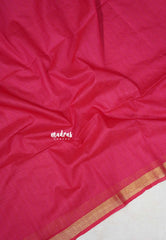 Raspberry Pink - Smt Nirmala Sitharaman mam Inspired Kota Silk Saree with Subtle Border - Power Dressing for Office Elegance
