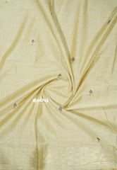 Soft Sandal Glow - Soft Organza silk with pichwai lotus weaving saree