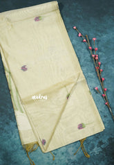Soft Sandal Glow - Soft Organza silk with pichwai lotus weaving saree