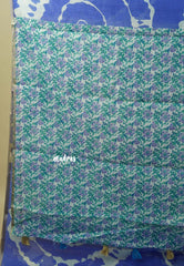 Lavender Blue - Soft linen cotton saree with  Shibori Pritns