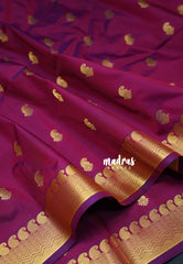 Beet Pink - Sowbhagya Gift silk – Soft Silk Elegance Saree Mango Border and Weaving Buttas with Rich Pallu - Perfect for Festive Celebration