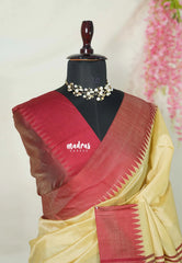 Mild sandal - Tansui silk plain body with temple border