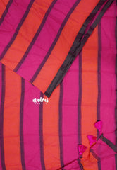 Pink with Orange - Soft Mul cotton candy pop multicolor without blouse