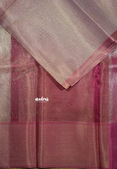 Thendral - Kanchi tissue silk Saree Ambani wedding Jyothika inspired - Baby pink