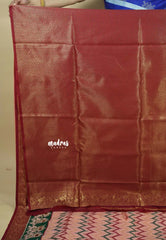 Peach - Thendral - kanchi semi silk with patola weaving