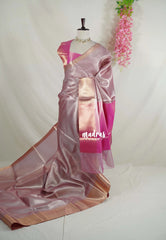 Thendral - Kanchi tissue silk Saree Ambani wedding Jyothika inspired - Baby pink
