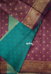 Jamun Purple with Mayil - Thendral - Kanchi Art Silk Saree with Mayil Border and Buttas - Perfect for Wedding Functions