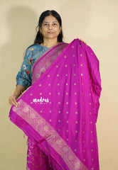 Magenta - Traditional Banarasi Khaddi Georgette silk