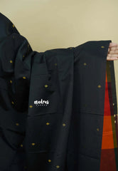 Ebony Black with Sunset Checks - Vedhavalli – Soft Silk Elegance - Perfect for wedding