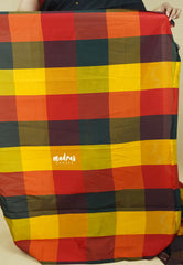 Ebony Black with Sunset Checks - Vedhavalli – Soft Silk Elegance - Perfect for wedding