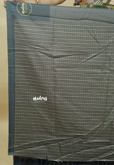 Grey - Yamini paper silk mango border and sirukattam body
