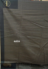 Black - Yamini paper silk mango border and sirukattam body