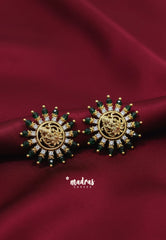 Aimpon - Traditional Temple Lakshmi Statement Earrings