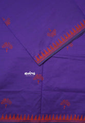 Violet - Ambigai polycotton with contrast blouse combo