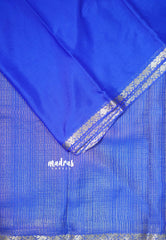 MS Amma Blue - Avantika - Semi Mysore Silk with Tiny Border - Best for Regular Wear | Office Wear