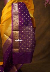 Mango Gold - Avantika - Semi Mysore silk with Devalaya Zari Border - Perfect for Festival Wear