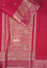 Queen's Pink - Avantika - Semi Mysore silk buttas with zari border