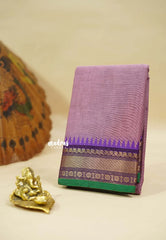 Onion Pink - Classic kanchi cotton temple border - Best for Temple Visit
