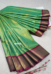 Dual shade Mint Green - Sico Gadwal semi silk