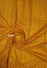 Yellow - Jasmine - Lightweight Fancy Jute saree