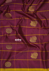 Winered - Hamsavalli – Soft Silk Elegance rudraksham mayil kattam body - Perfect for Wedding Functions