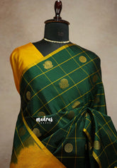 Deep green - Hamsavalli – Soft Silk Elegance rudraksham mayil kattam boy