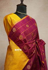 Beet pink - Hamsavalli – Soft Silk Elegance rudraksham mayil kattam body