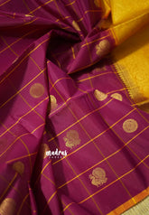 Beet pink - Hamsavalli – Soft Silk Elegance rudraksham mayil kattam body