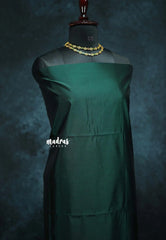 Deep Green - Hamsavalli – Soft Silk Elegance saree with temple weaving rich pallu