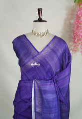 Rich Purple - Jasmine - Fancy Jute with Small Border - Perfect for Office Wear | Casual Wear