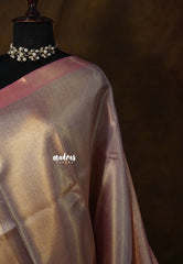 Thendral - Kanchi tissue silk Saree Ambani wedding Jyothika inspired - Baby pink