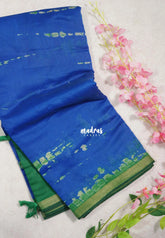 Cobalt Blue - Kalanjali Soft Chanderi Cotton with Shibori Prints - Best for Office Wear | Casual Wear