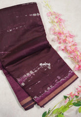 Wine Purple - Kalanjali Soft Chanderi Cotton with Shibori Prints - Best for Office Wear | Casual Wear