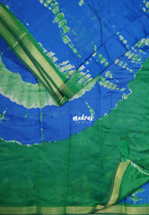 Cobalt Blue - Kalanjali Soft Chanderi Cotton with Shibori Prints - Best for Office Wear | Casual Wear