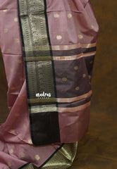 (PRE-BOOKING) Antique Pink - Kanimozhi - Soft Silk with Traditional Border - Best for Wedding Functions