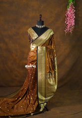 Honey Brown - Kanimozhi - Premium Soft Malai Silk Saree with Rich Pallu and Blouse - Perfect for Festive Wear