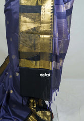 Muted Lavender - Kanimozhi - Soft Silk Saree with Temple Border and Buttas - Best for Pooja Funtions | Temple Visit
