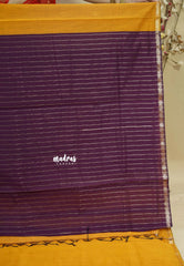 Magic Mustard yellow - Maheswari - Premium lightweigt cotton silk with contrast pallu and blouse