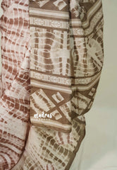 Pastel Brown - Malgudi Printed Silk Saree with Tiny Border - Best for Office Wear | Casual Wear