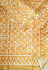 Design 6 Mustard Glow - Ananya - Soft Mangalore Silk Saree with Tiny Zari Border - Best for Office Wear