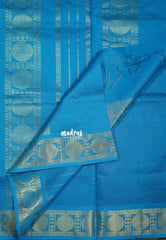 Dual Shade Raspberry Candy Pink - Mookuthi Amman Silk Cotton Vaira Oosi Weavig with Rudraksham Border Contrast Pallu and Blouse - Perfect for Wedding Functions